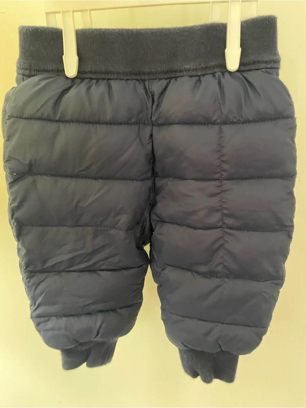 GAP Baby Quilted Navy Puffer Pants